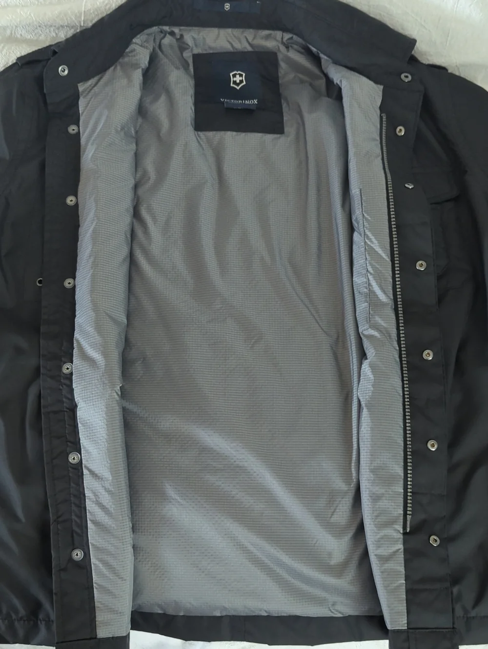 Victorinox Swiss Army Pertex 163 Field Utility Jacket Mens Sz M Black